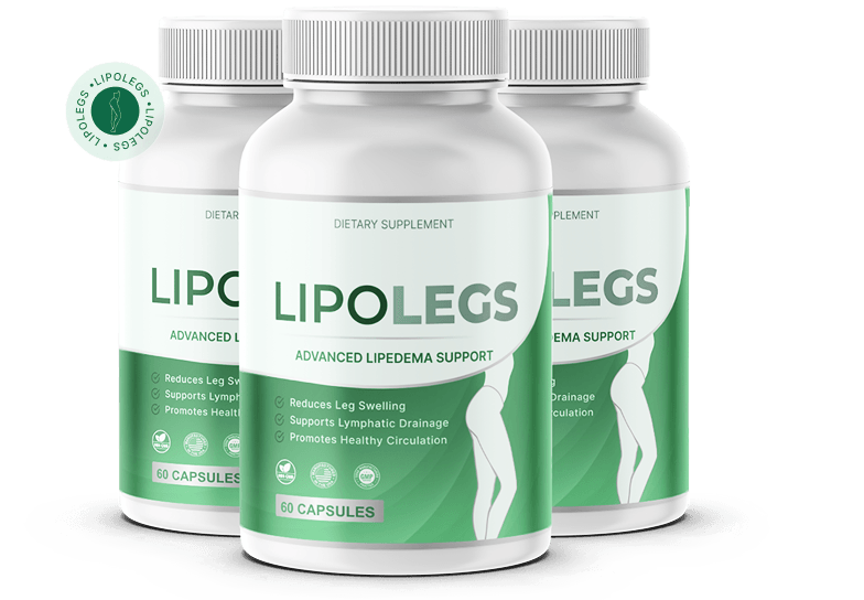 LIPOLEGS™ — três frascos do produto